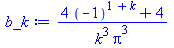 `/`(`*`(`+`(`*`(4, `*`(`^`(-1, `+`(1, k)))), 4)), `*`(`^`(k, 3), `*`(`^`(Pi, 3))))