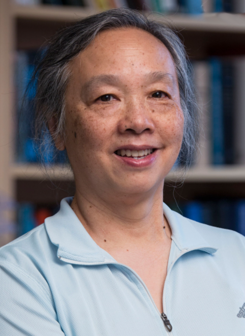 Lai-Sang Young in a light blue polo shirt