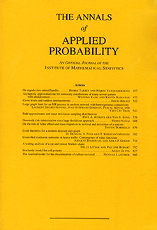 Annals of Applied Probability