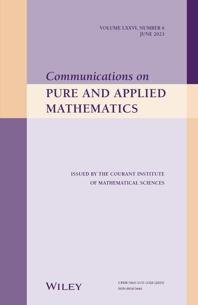 Communications on Pure and Applied Mathematics